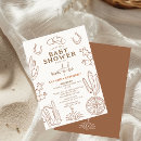 Search for western baby shower invitations Brown