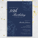 Search for floral 30th birthday invitations Adult