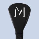 Search for unique golf head covers Black and white
