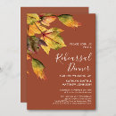 Search for foliage rehearsal dinner invitations Botanical