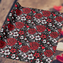 Search for white rose wrapping paper Black and white