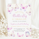 Search for turning one invitations Butterfly