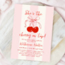 Search for cherry bridal shower invitations Hand drawn