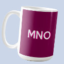 Search for dark monogram mugs Typography