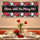 Search for will you marry me banners Engagement