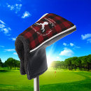 Search for red and black plaid golf head covers Pattern