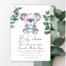 Search for koala bear baby shower invitations We can bearly wait