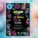 Search for lets glow invitations Black