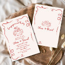 Search for vintage engagement party invitations Red