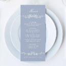 Search for floral border menus Dusty blue