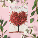Search for heart tree postcards Valentine