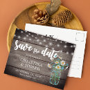 Search for mason jar save the date postcards Engagement
