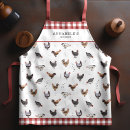 Search for vintage monogram aprons Gingham