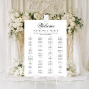 Search for classic wedding seating charts Calligraphy script