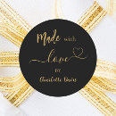 Search for craft fair stickers Black and gold