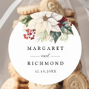 Search for poinsettia wedding stickers Winter