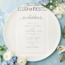 Search for blue floral border wedding invitations Elegant
