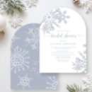 Search for snowflakes bridal shower invitations Modern