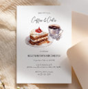 Search for cake and coffee invitations Watercolor