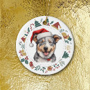 Search for red heeler christmas tree decorations Australian cattle dog