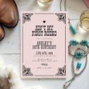Search for vintage cowgirl invitations Rustic