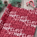 Search for peace love joy wrapping paper Pattern