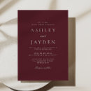 Search for merlot wedding invitations Burgundy