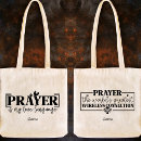 Search for prayer tote bags Scripture
