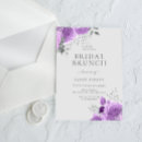 Search for purple and silver bridal shower invitations Elegant