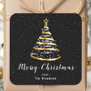Search for gold ribbon stickers Merry christmas
