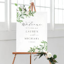Search for white flowers welcome wedding signs Watercolor