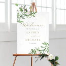 Search for white flowers welcome wedding signs Watercolor