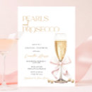 Search for pearl bridal shower invitations Champagne