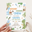 Search for t rex invitations Jurassic animals