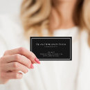 Search for black oval business cards Black and white