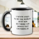 Search for worlds best son mugs Modern