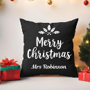 Search for black christmas cushions Calligraphy