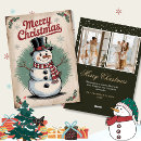 Search for watercolor snowman christmas cards Botanical