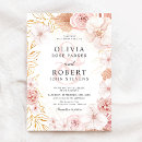 Search for blush and gold wedding invitations Dusty rose