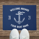 Search for navy blue doormats Boat owner