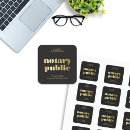 Search for elegant retro typography stickers Black and gold