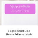 Search for amethyst return address labels Lilac
