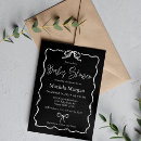Search for red and black baby shower invitations Simple
