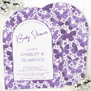 Search for purple butterfly baby shower invitations Watercolor