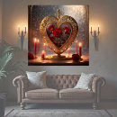 Search for romantic red rose posters Heart