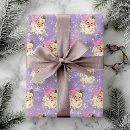 Search for retro santa wrapping paper Watercolor