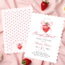 Search for pink strawberry invitations Coquette