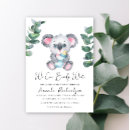 Search for koala baby shower invitations We can bearly wait