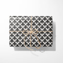 Search for black damask wrapping paper Black and white
