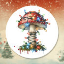 Search for mushroom illustration stickers Whimsical
